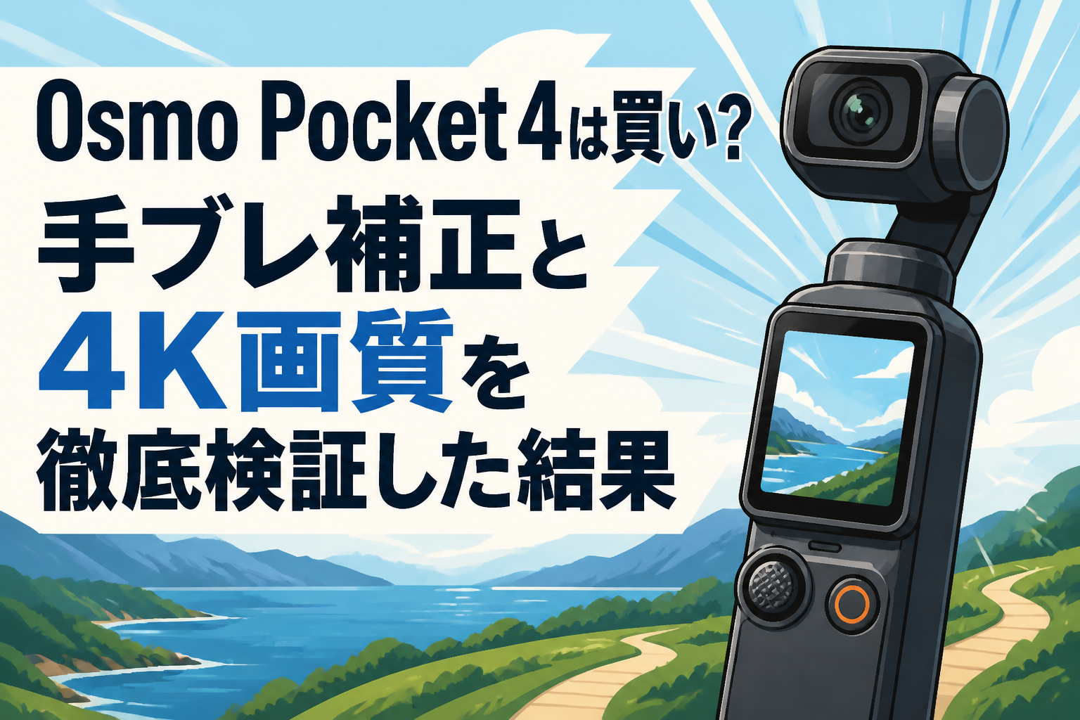 Osmo Pocket 4は買い？手ブレ補正と4K画質を徹底検証した結果