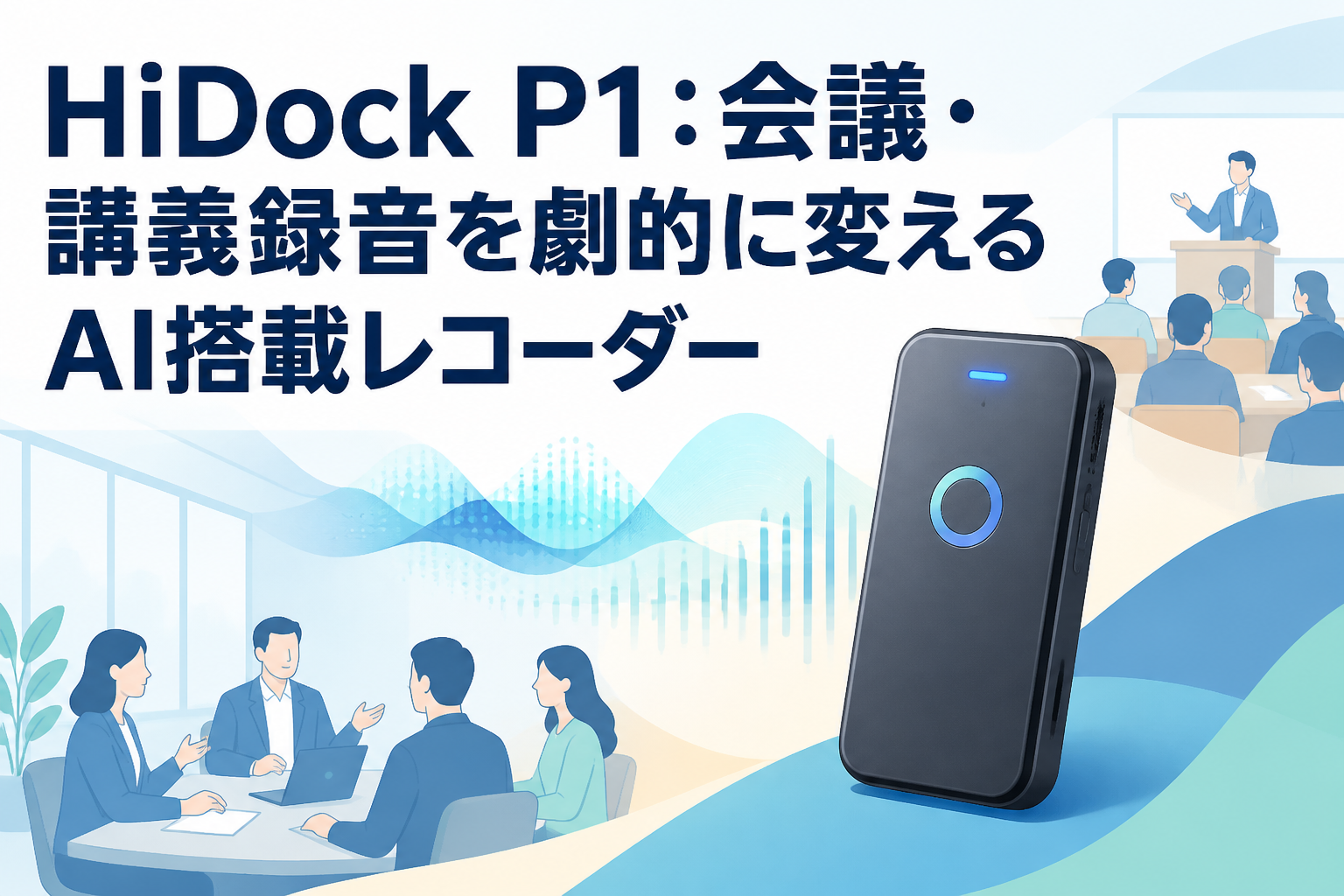 HiDock P1：会議・講義録音を劇的に変えるAI搭載レコーダー