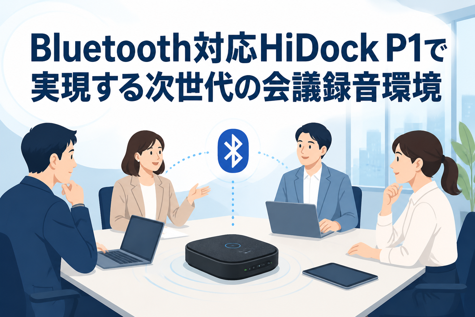 Bluetooth対応HiDock P1で実現する次世代の会議録音環境