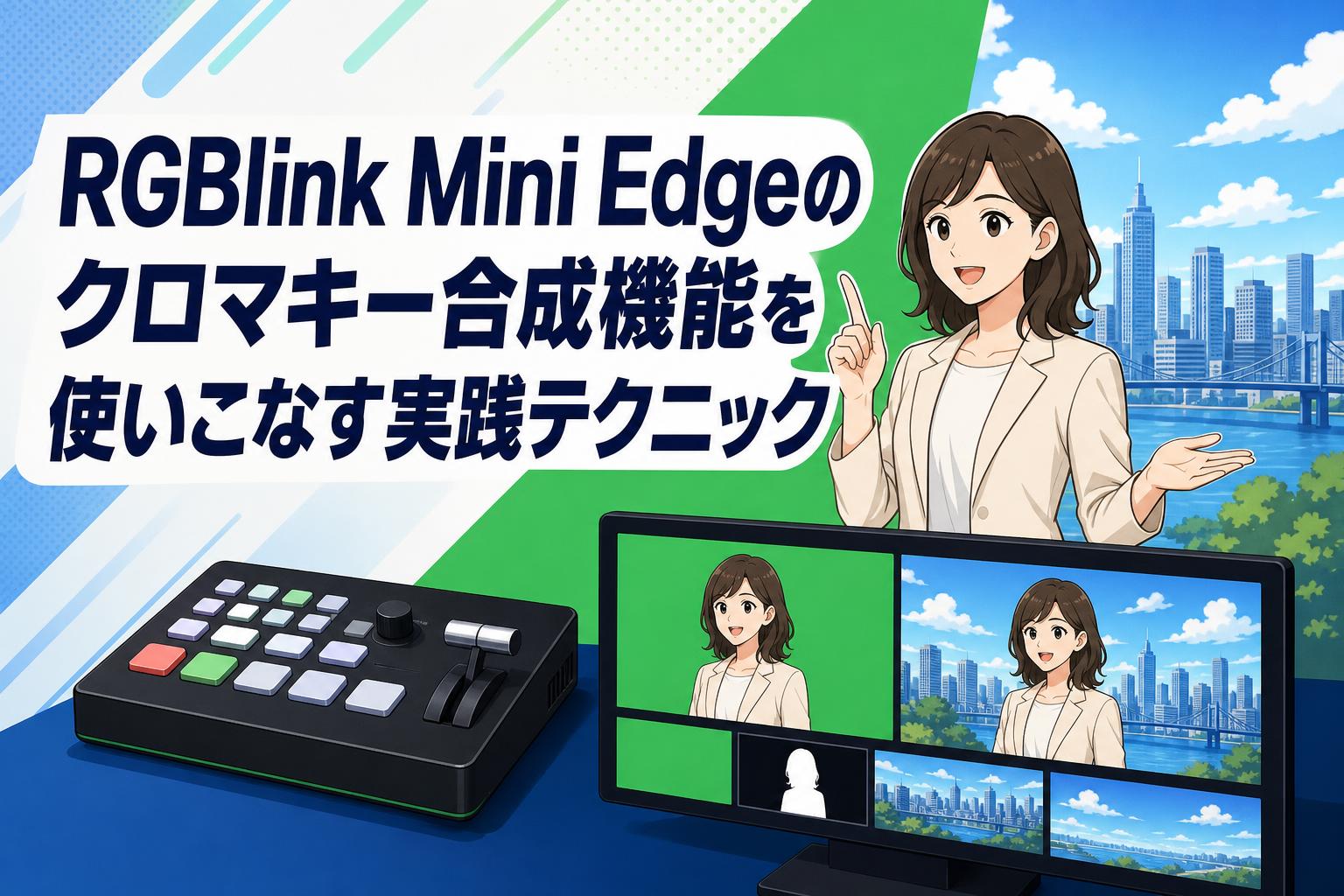 RGBlink Mini Edgeのクロマキー合成機能を使いこなす実践テクニック