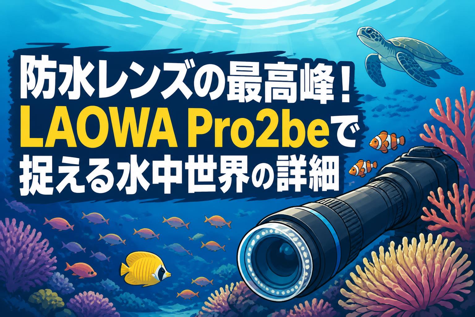 防水レンズの最高峰！LAOWA Pro2beで捉える水中世界の詳細