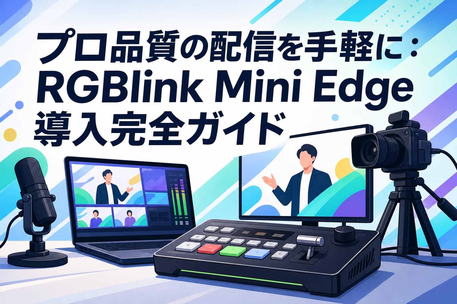 プロ品質の配信を手軽に：RGBlink Mini Edge導入完全ガイド