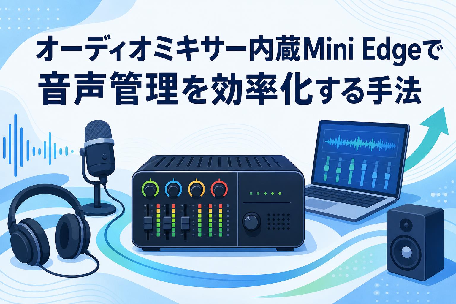 オーディオミキサー内蔵Mini Edgeで音声管理を効率化する手法