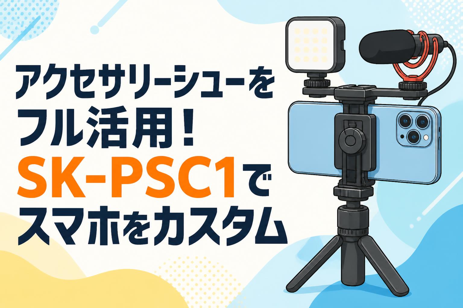 アクセサリーシューをフル活用！SK-PSC1でスマホをカスタム
