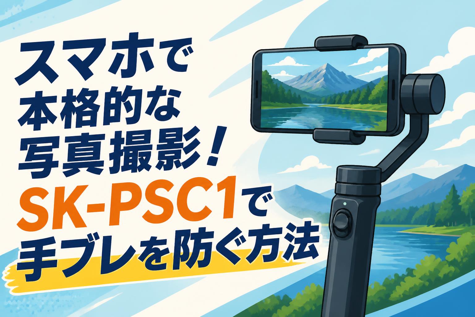 スマホで本格的な写真撮影！SK-PSC1で手ブレを防ぐ方法