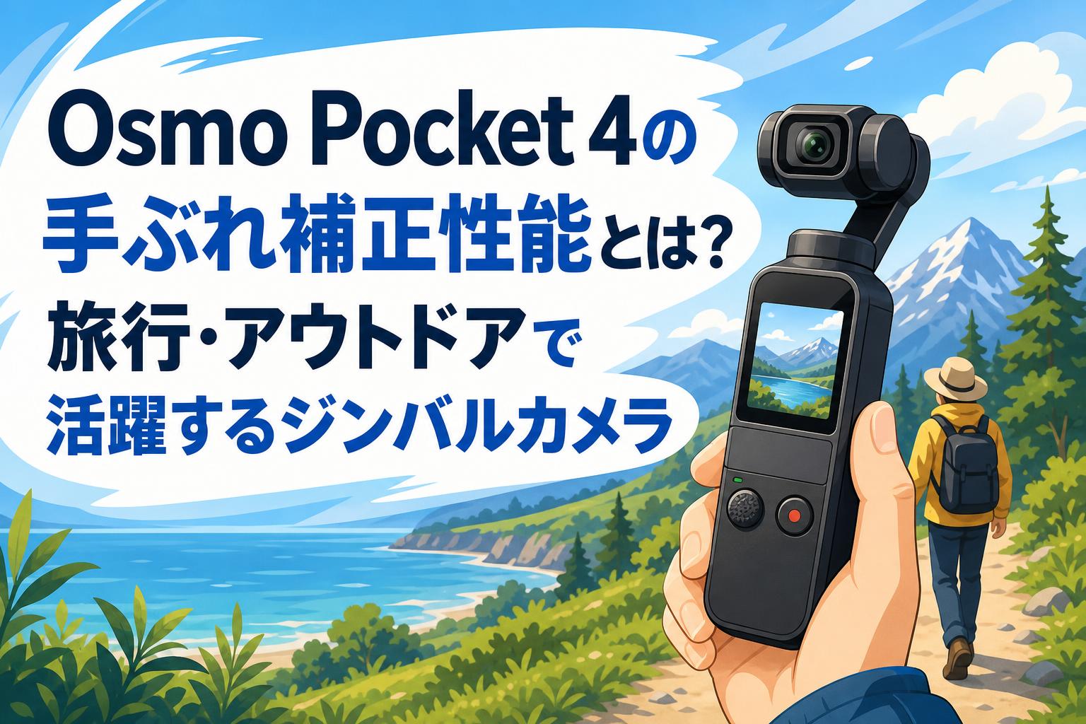 Osmo Pocket 4の手ぶれ補正性能とは？旅行・アウトドアで活躍するジンバルカメラ