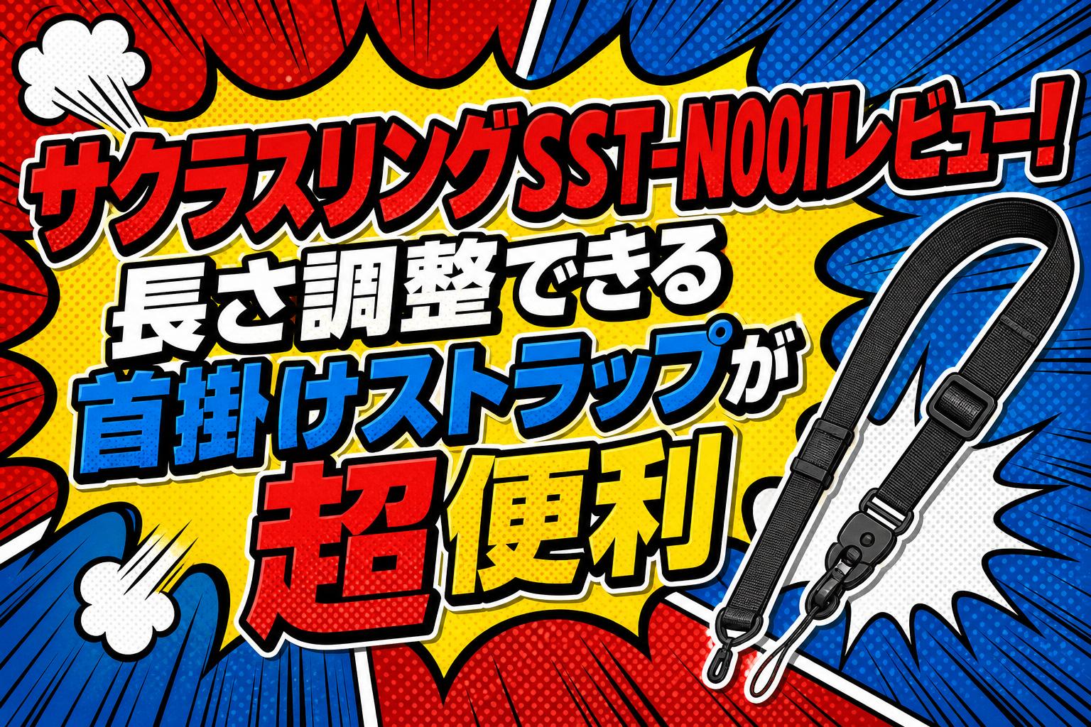 サクラスリングSST-N001レビュー！長さ調整できる首掛けストラップが超便利