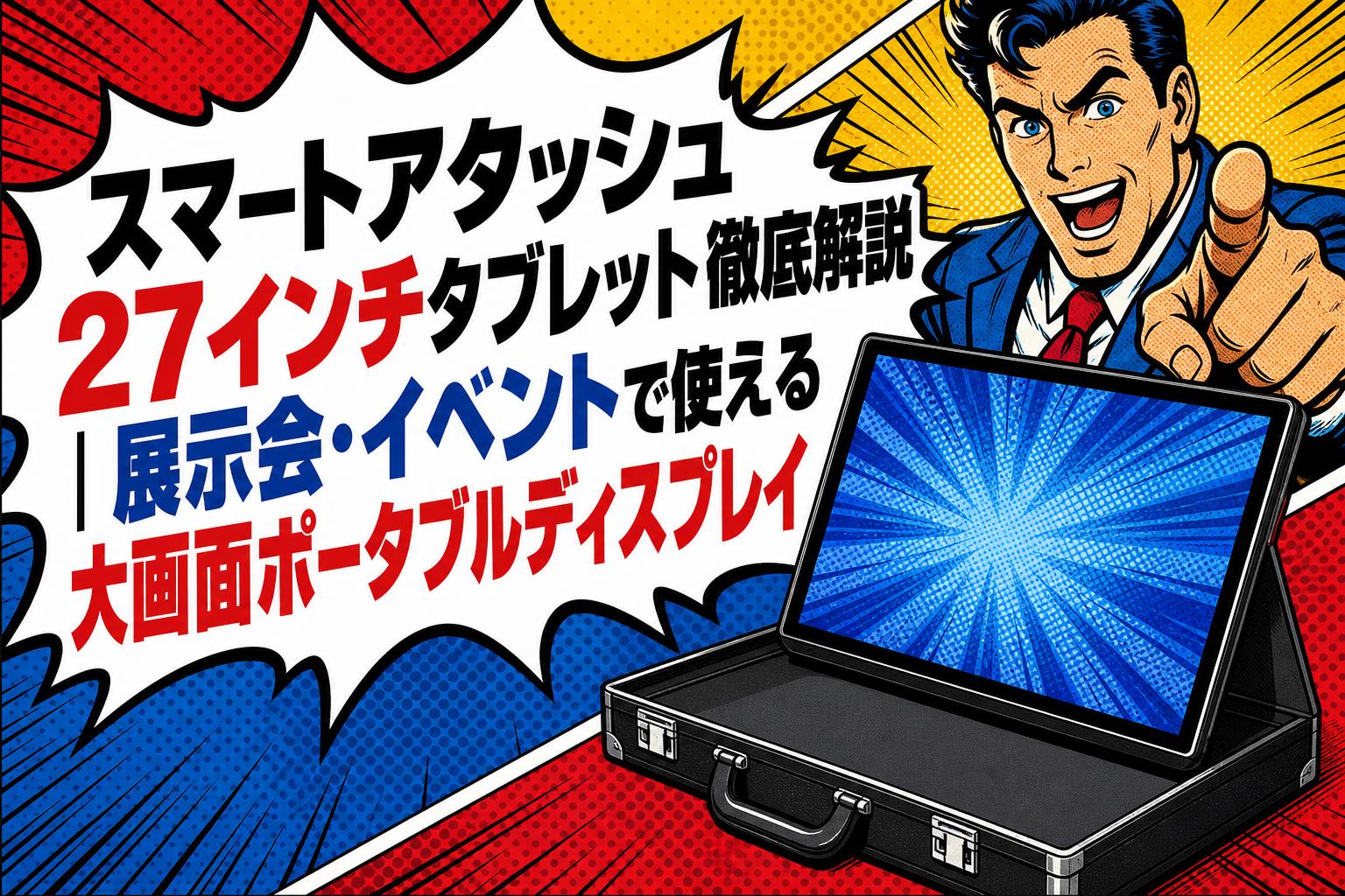 スマートアタッシュ27インチタブレット徹底解説｜展示会・イベントで使える大画面ポータブルディスプレイ