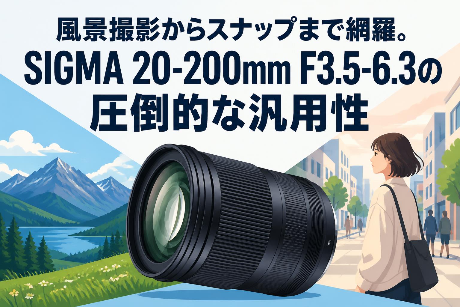 風景撮影からスナップまで網羅。SIGMA 20-200mm F3.5-6.3の圧倒的な汎用性