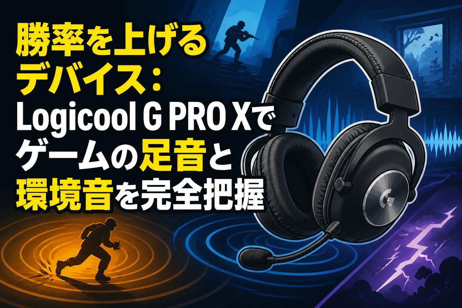 勝率を上げるデバイス：Logicool G PRO Xでゲームの足音と環境音を完全把握