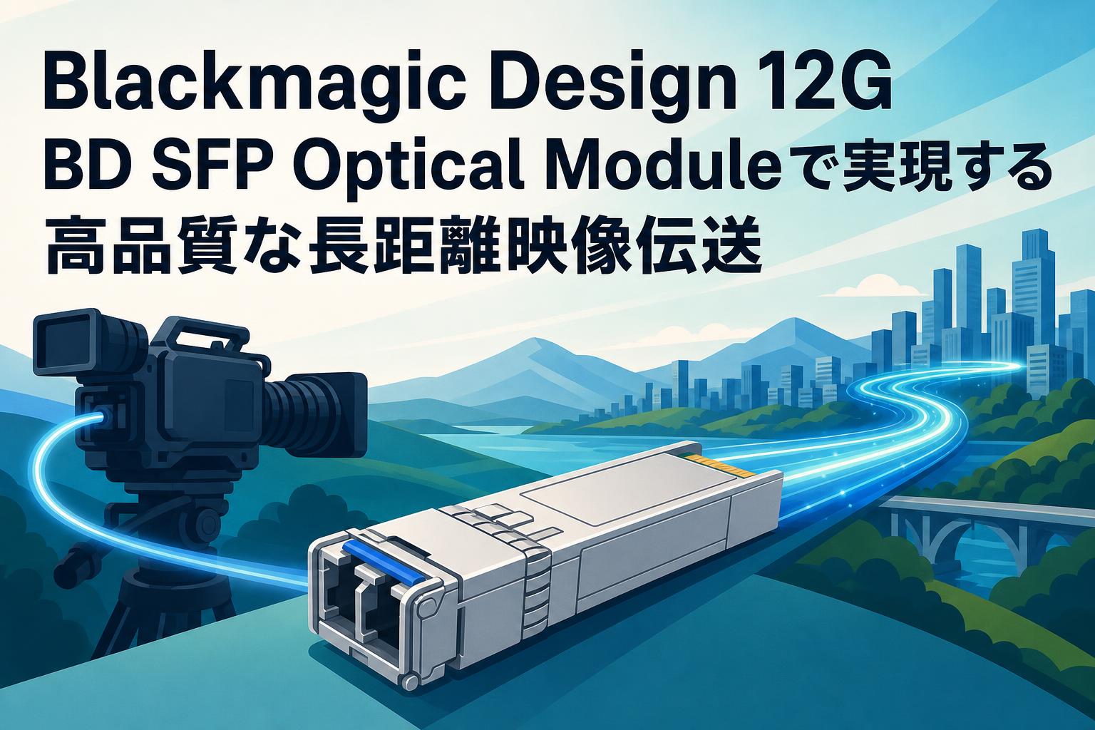 Blackmagic Design 12G BD SFP Optical Moduleで実現する高品質な長距離映像伝送