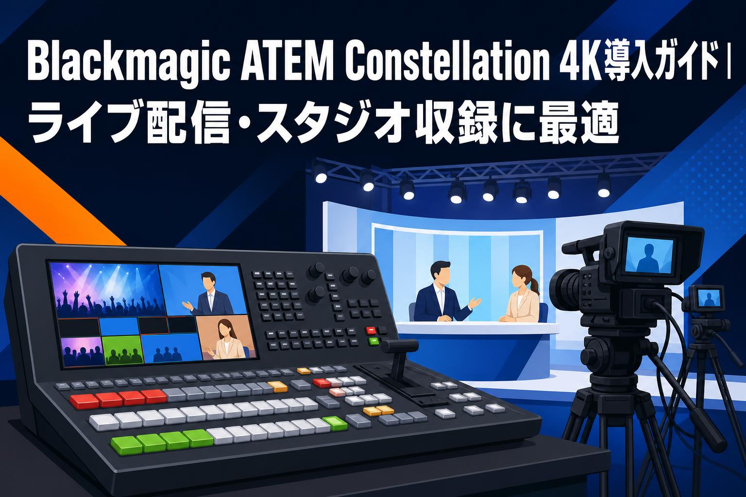 Blackmagic ATEM Constellation 4K導入ガイド｜ライブ配信・スタジオ収録に最適