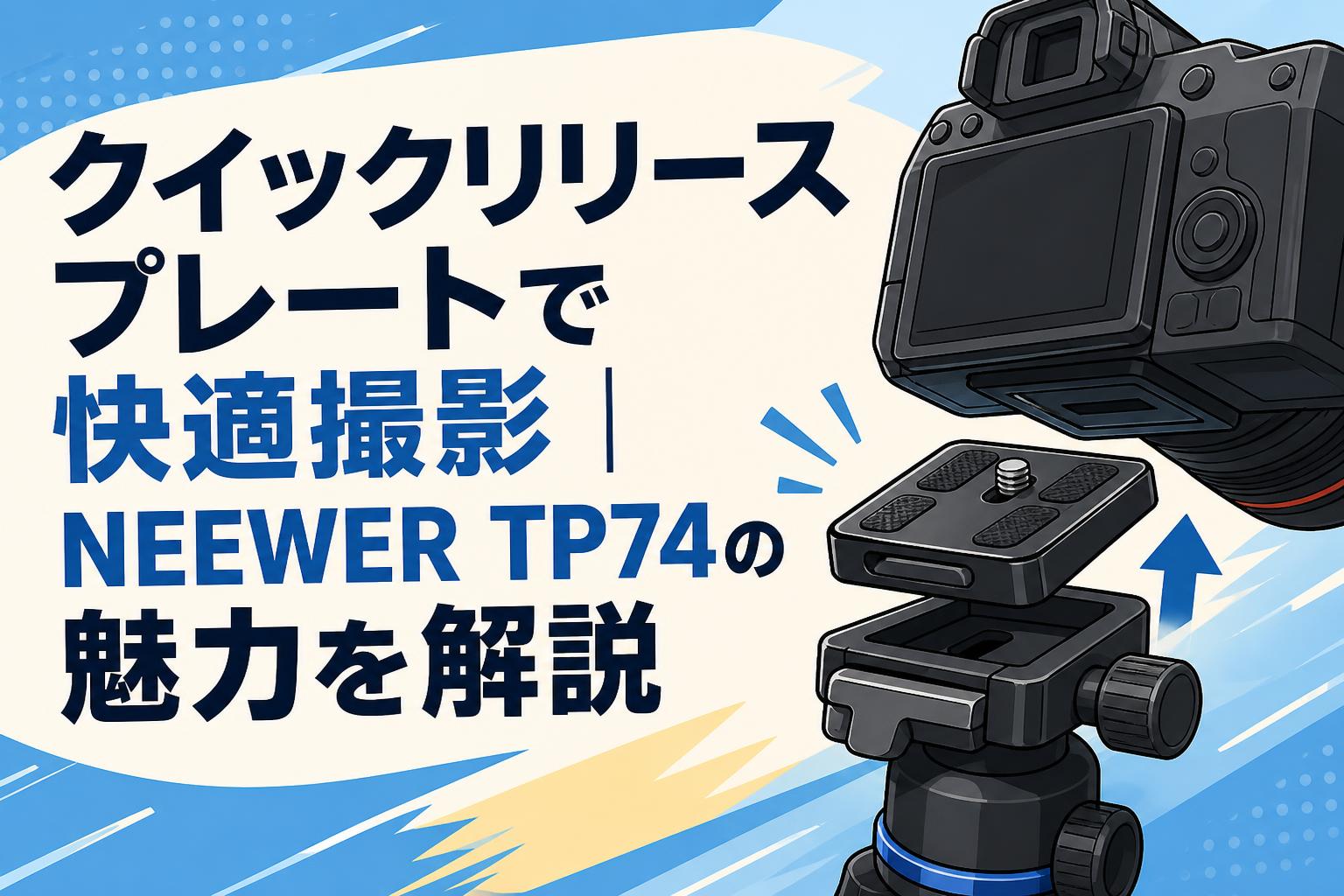 クイックリリースプレートで快適撮影｜NEEWER TP74の魅力を解説