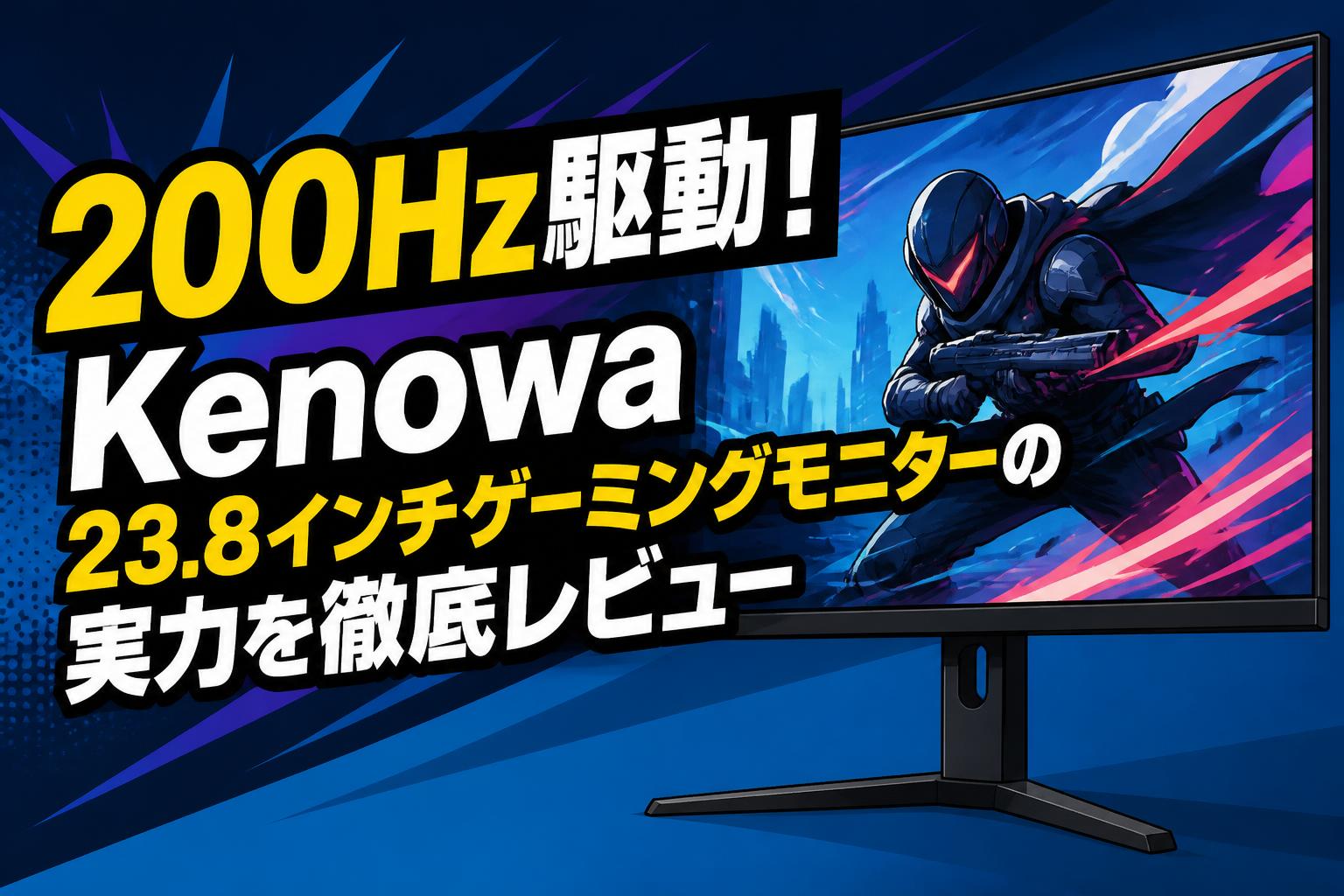 200Hz駆動！Kenowa 23.8インチゲーミングモニターの実力を徹底レビュー