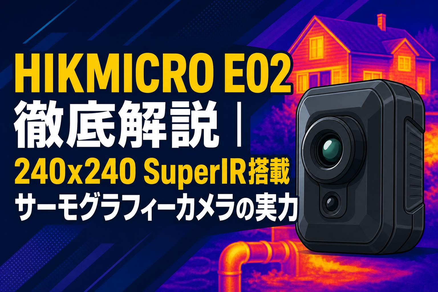 HIKMICRO E02徹底解説｜240x240 SuperIR搭載サーモグラフィーカメラの実力