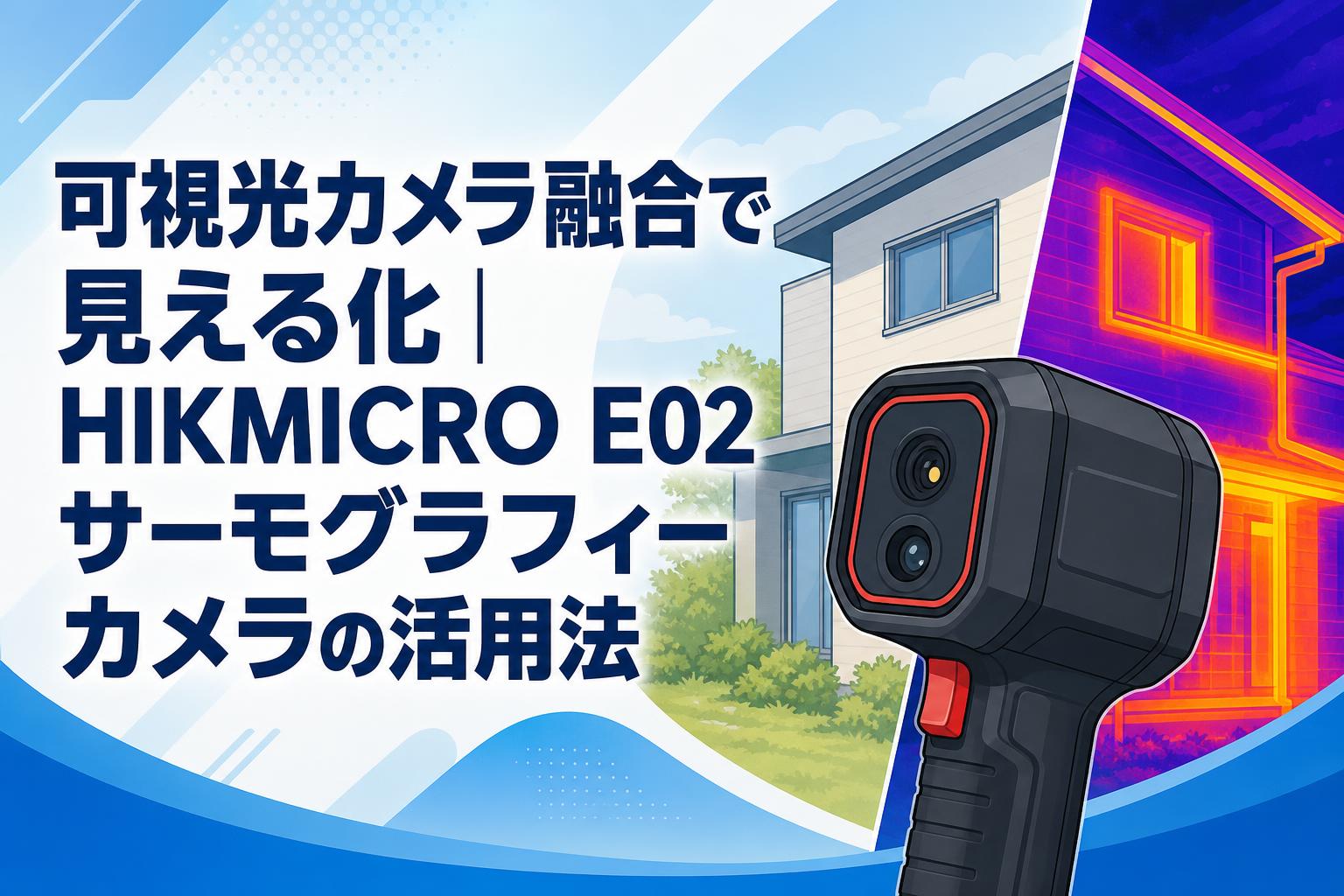 可視光カメラ融合で見える化｜HIKMICRO E02サーモグラフィーカメラの活用法