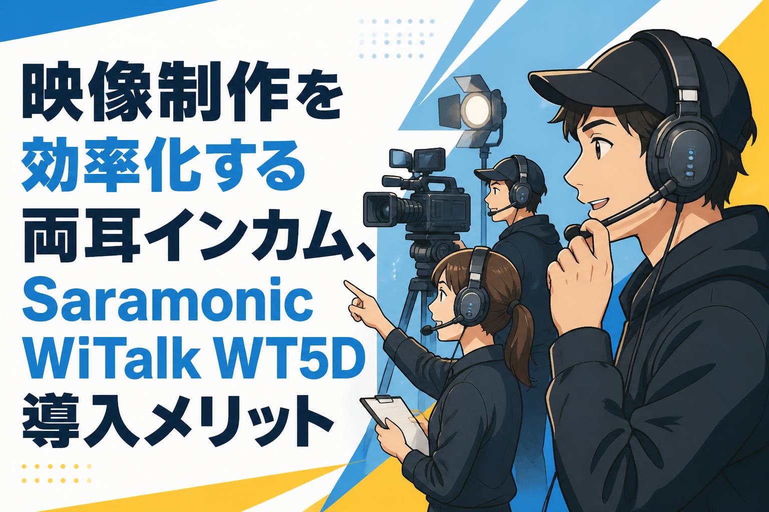 映像制作を効率化する両耳インカム、Saramonic WiTalk WT5D導入メリット