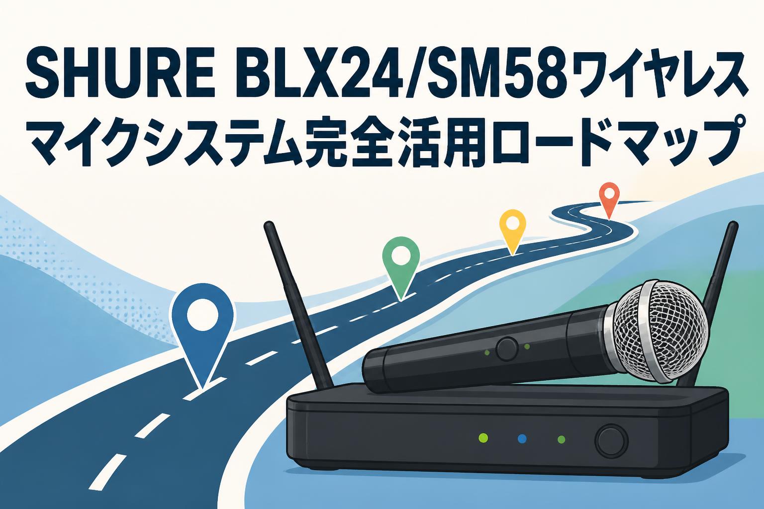 SHURE BLX24/SM58ワイヤレスマイクシステム完全活用ロードマップ