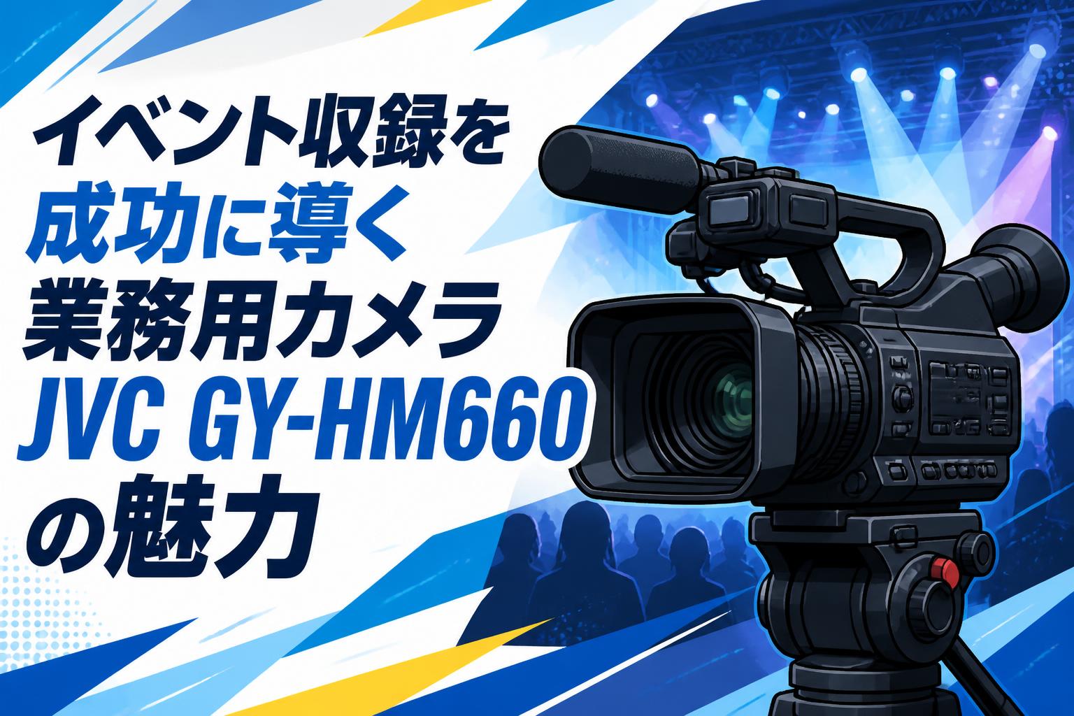 イベント収録を成功に導く業務用カメラJVC GY-HM660の魅力