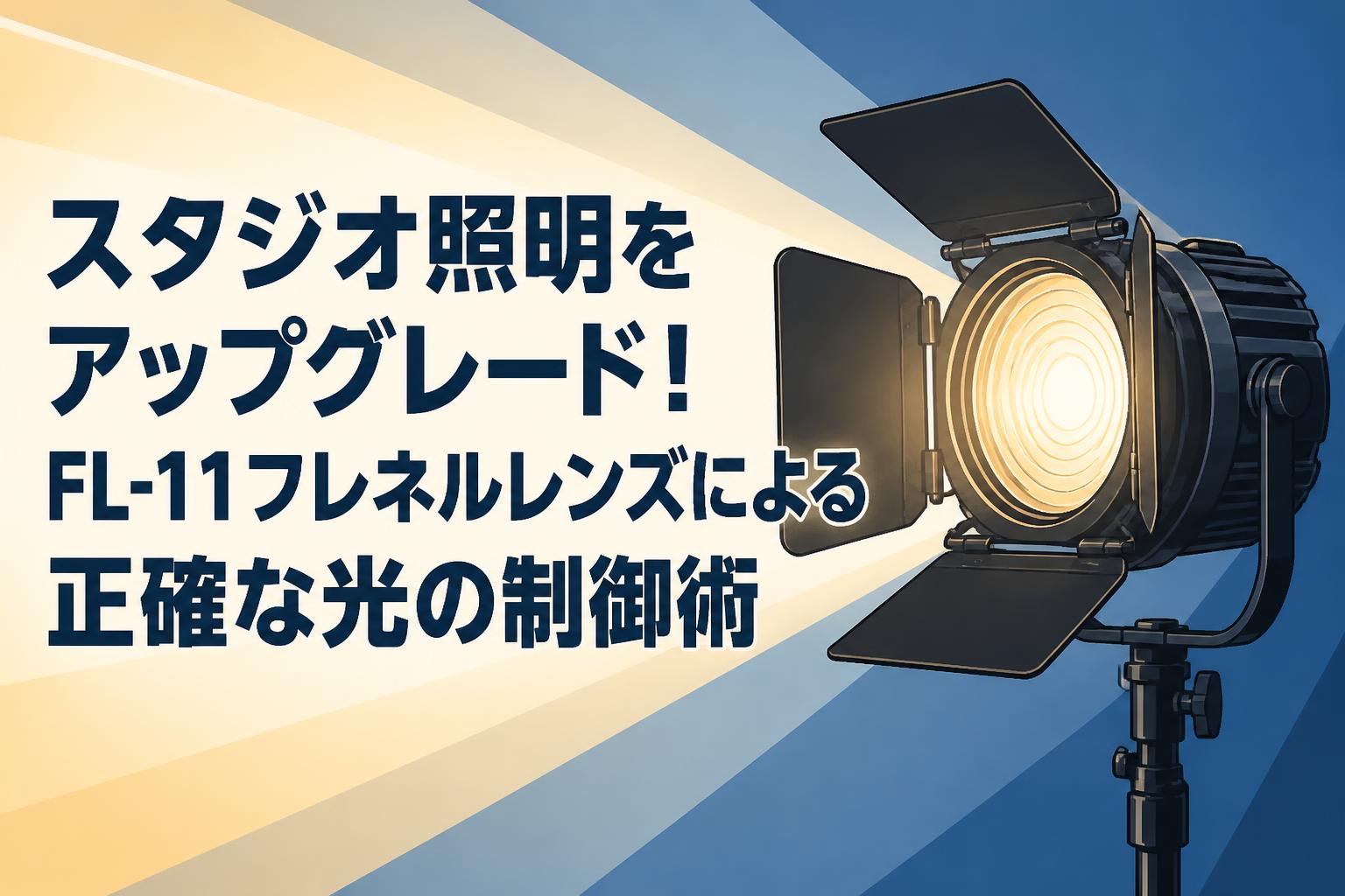 スタジオ照明をアップグレード！FL-11フレネルレンズによる正確な光の制御術