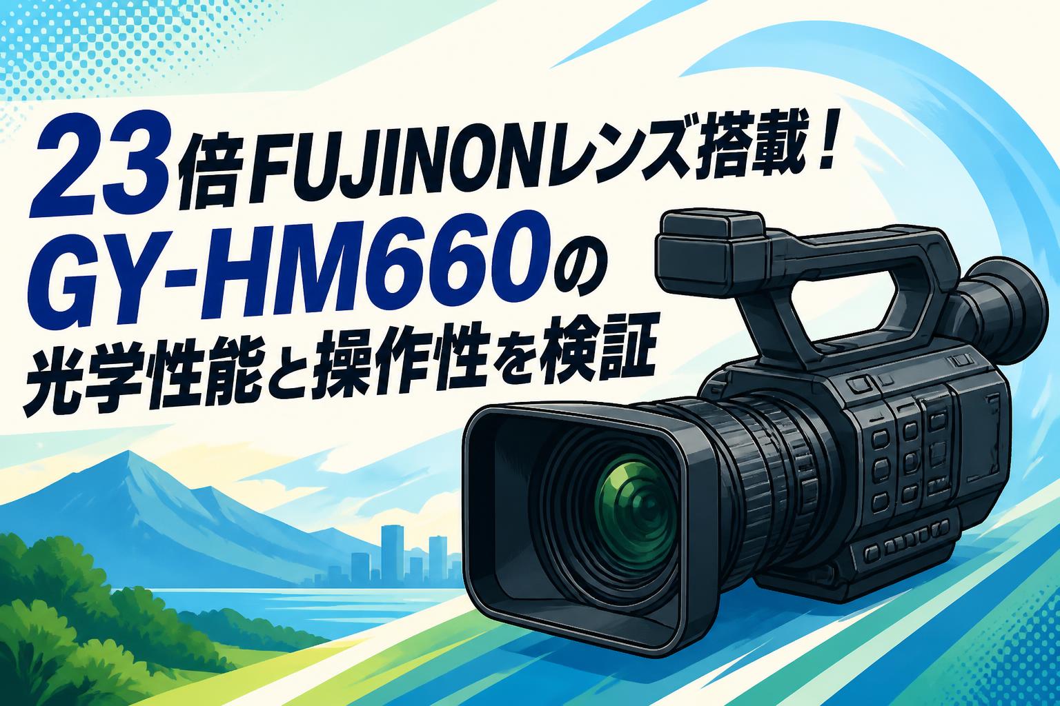 23倍FUJINONレンズ搭載！GY-HM660の光学性能と操作性を検証