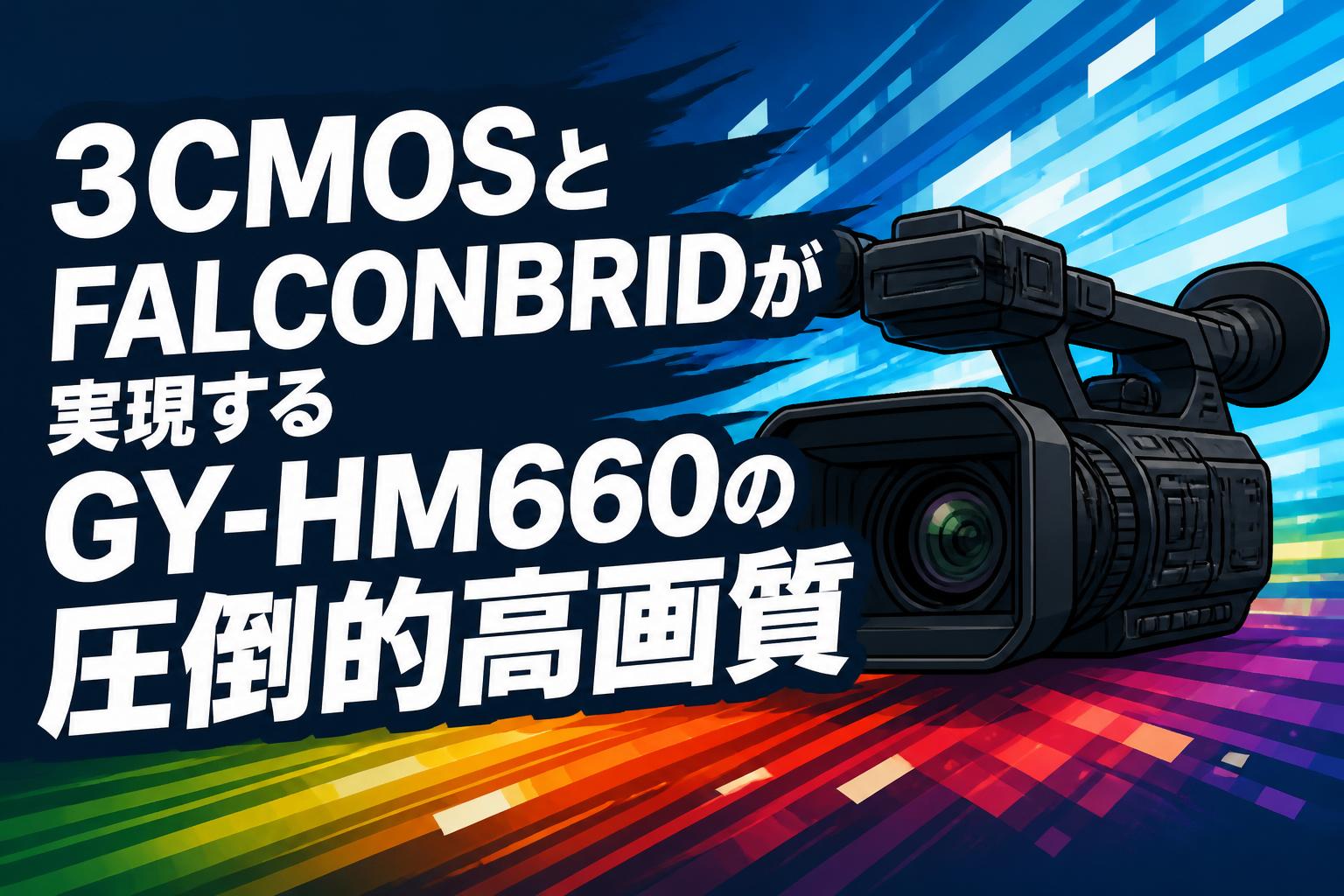 3CMOSとFALCONBRIDが実現するGY-HM660の圧倒的高画質
