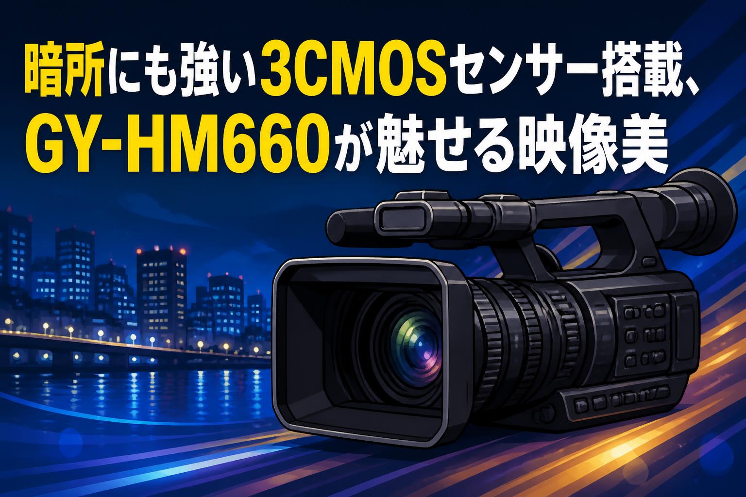 暗所にも強い3CMOSセンサー搭載、GY-HM660が魅せる映像美