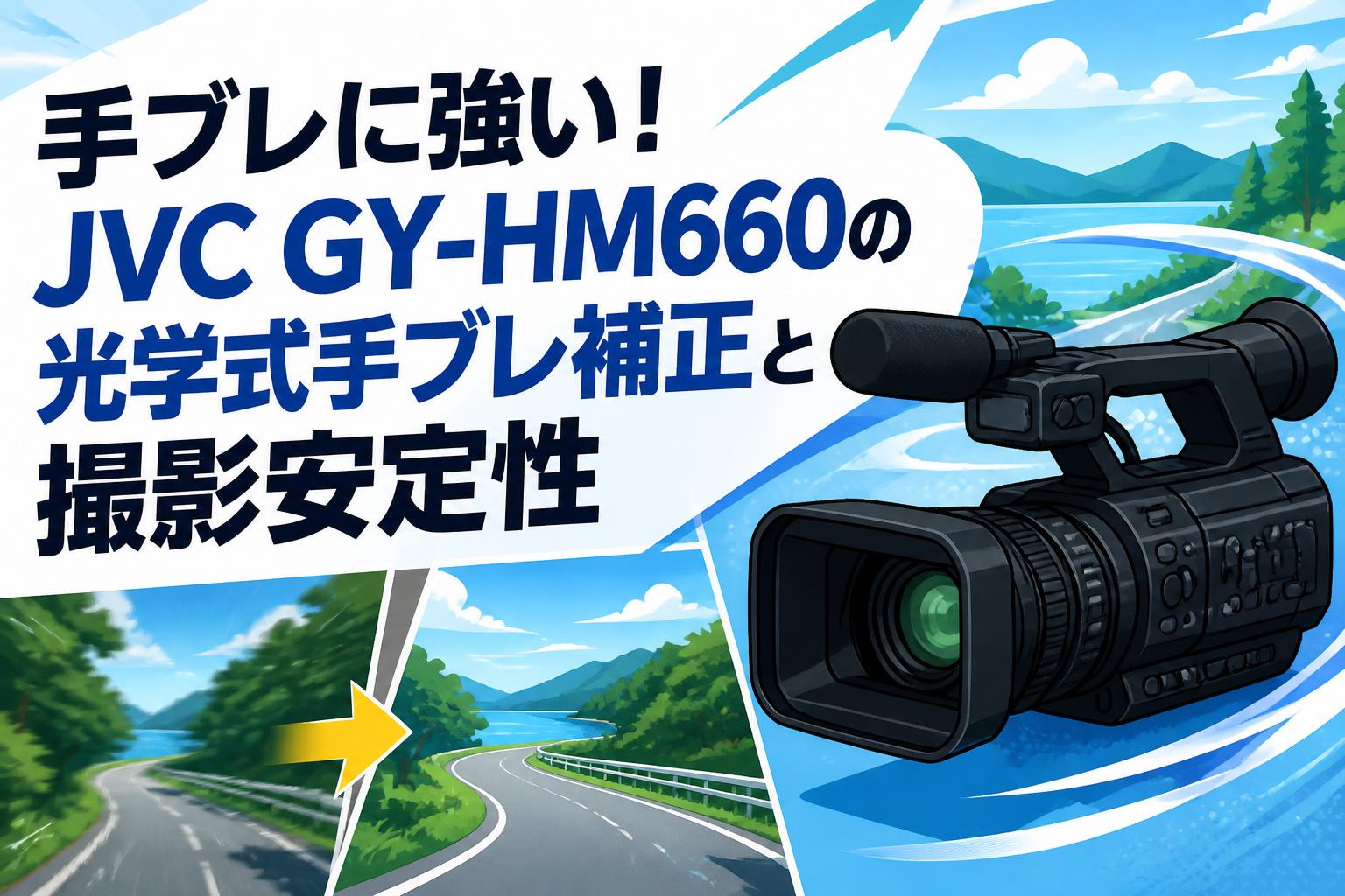 手ブレに強い！JVC GY-HM660の光学式手ブレ補正と撮影安定性