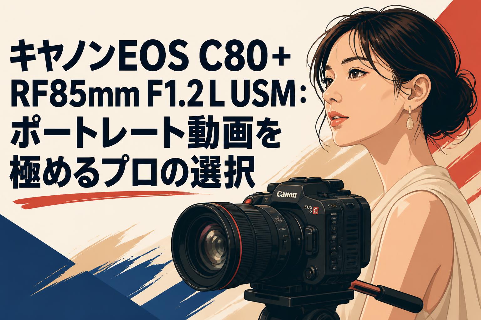 キヤノンEOS C80＋RF85mm F1.2 L USM：ポートレート動画を極めるプロの選択