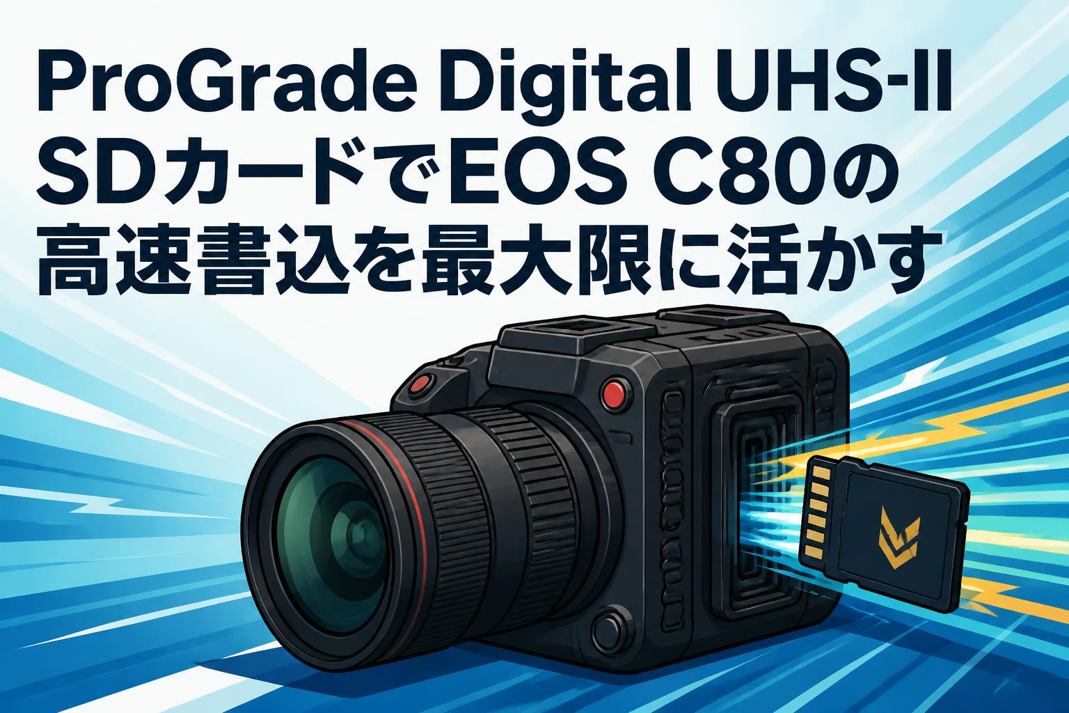 ProGrade Digital UHS-II SDカードでEOS C80の高速書込を最大限に活かす