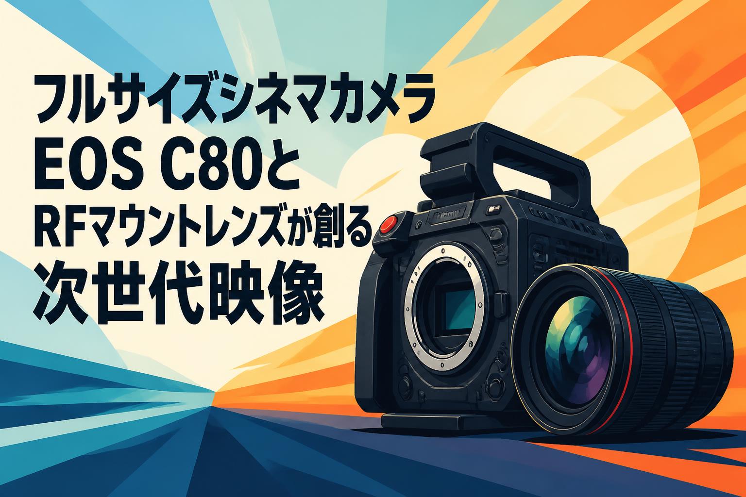 フルサイズシネマカメラEOS C80とRFマウントレンズが創る次世代映像