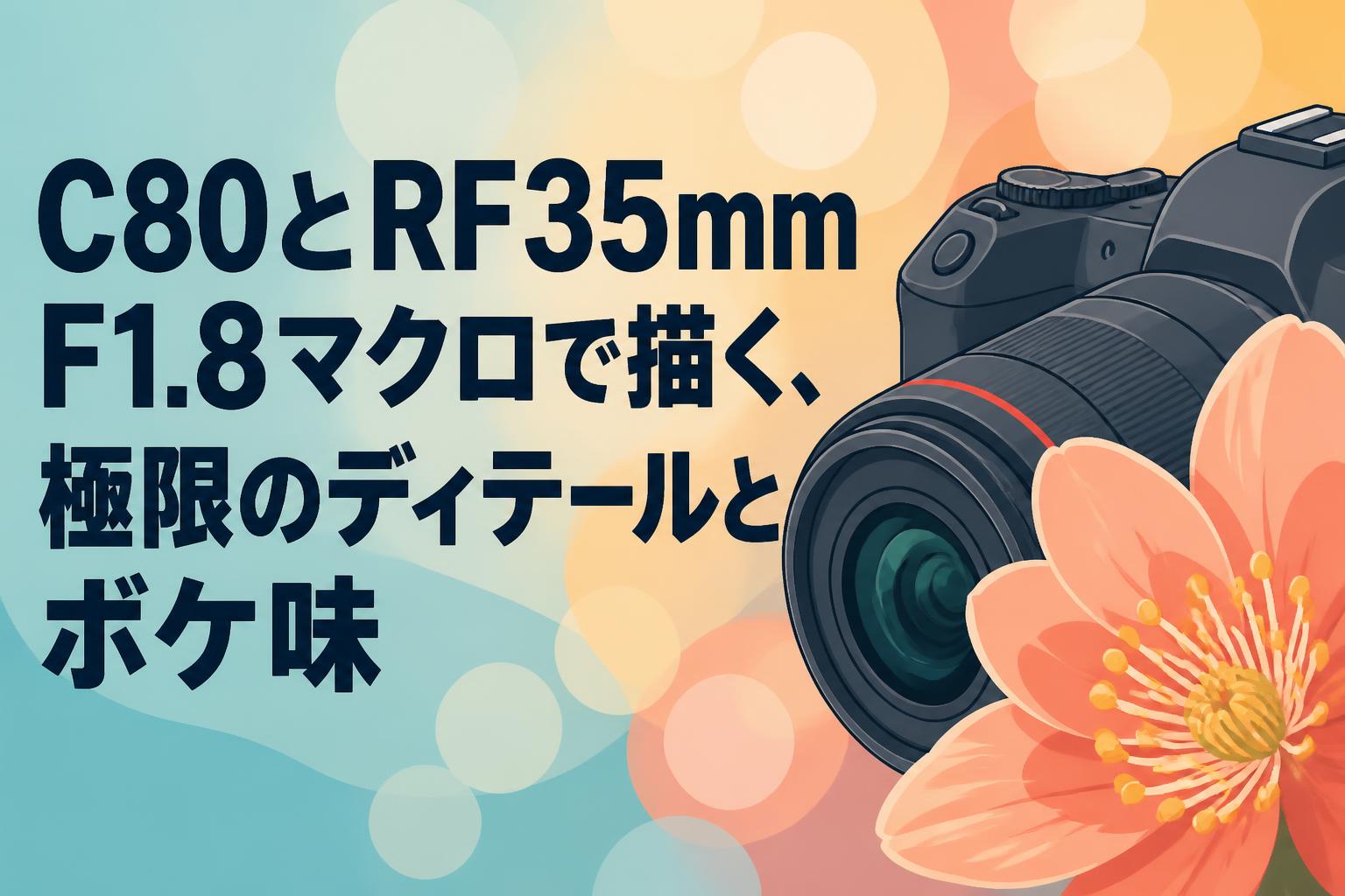 C80とRF35mm F1.8マクロで描く、極限のディテールとボケ味