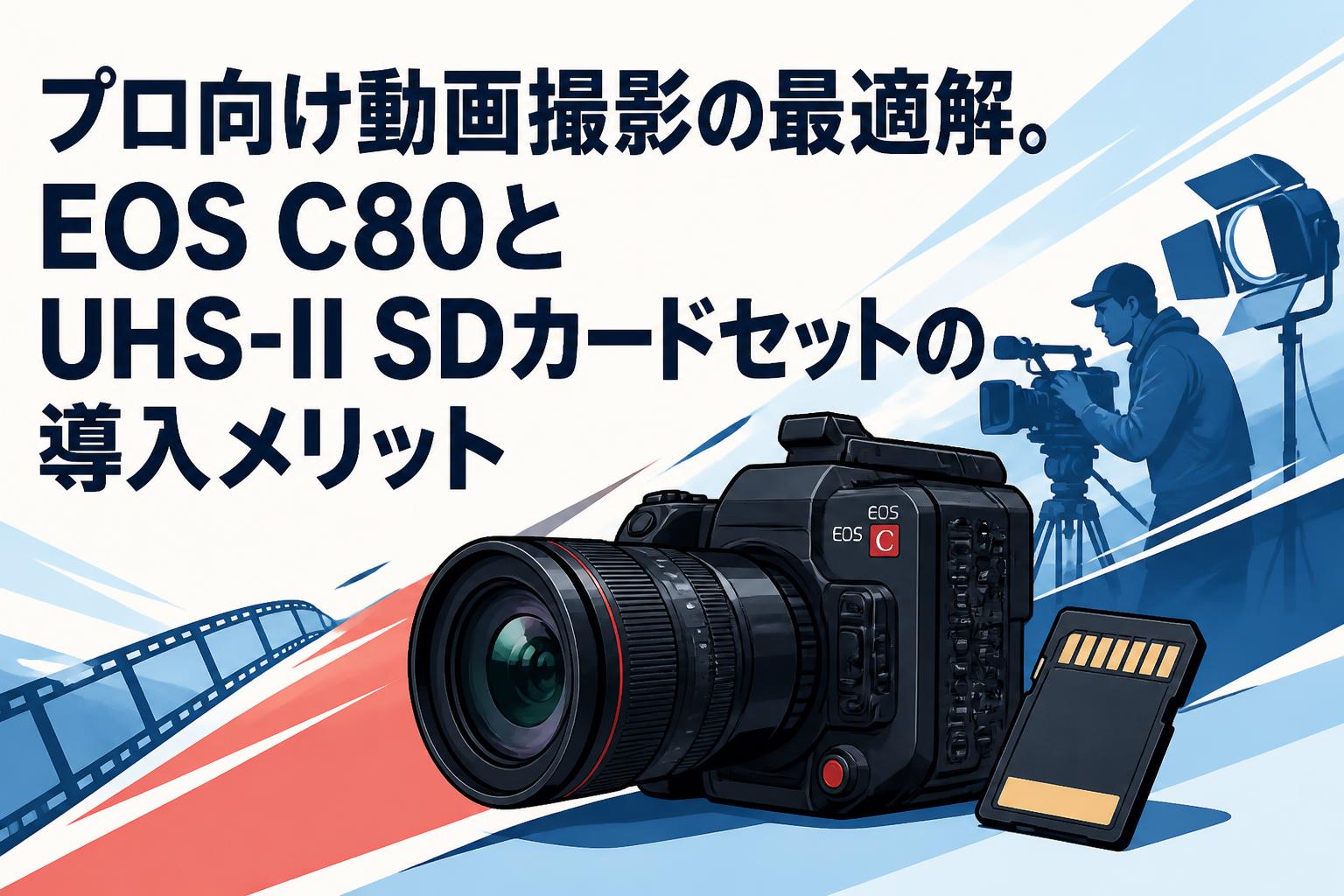 プロ向け動画撮影の最適解。EOS C80とUHS-II SDカードセットの導入メリット