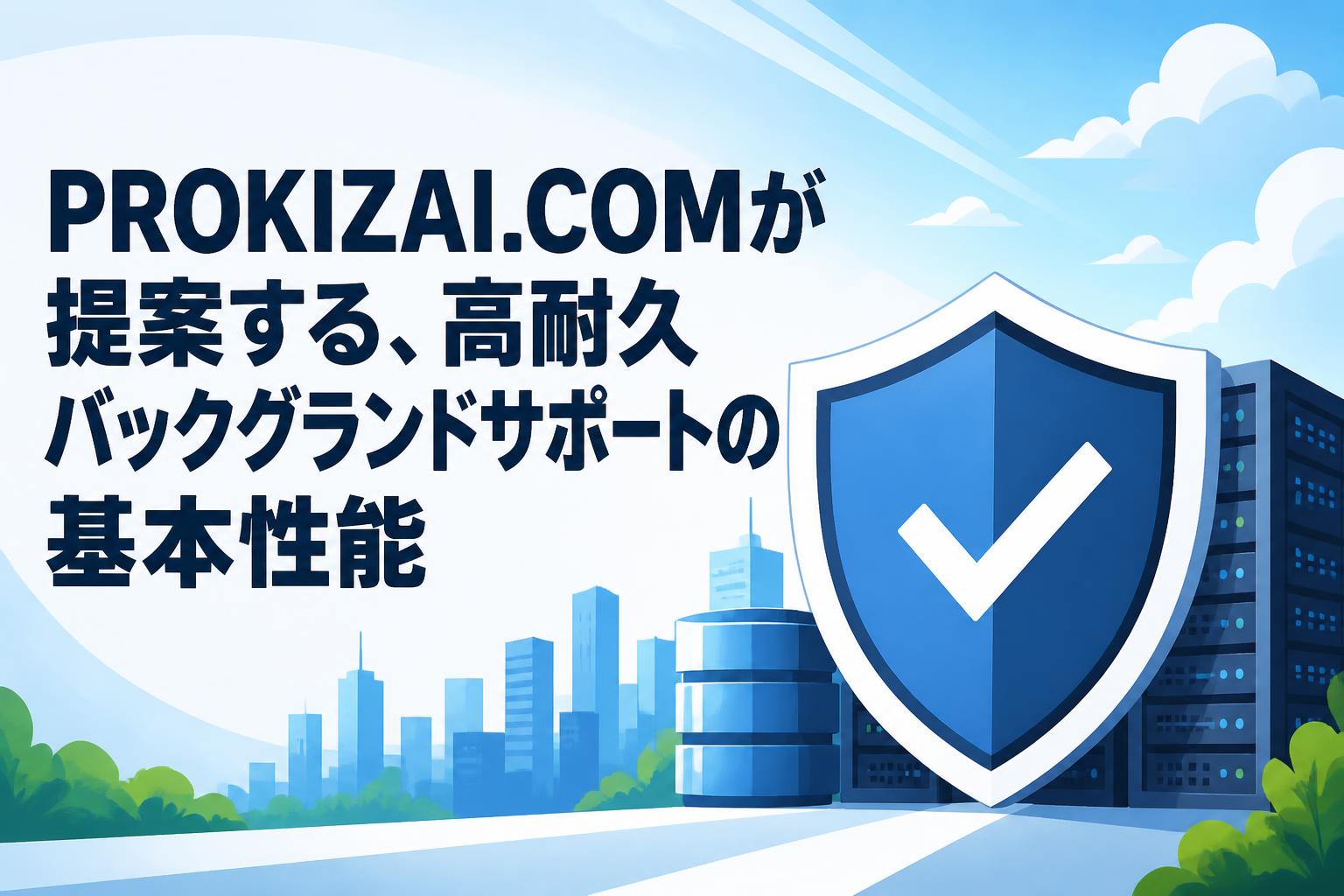 PROKIZAI.COMが提案する、高耐久バックグランドサポートの基本性能