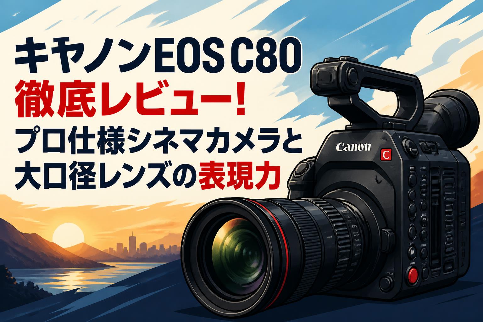 キヤノンEOS C80徹底レビュー！プロ仕様シネマカメラと大口径レンズの表現力