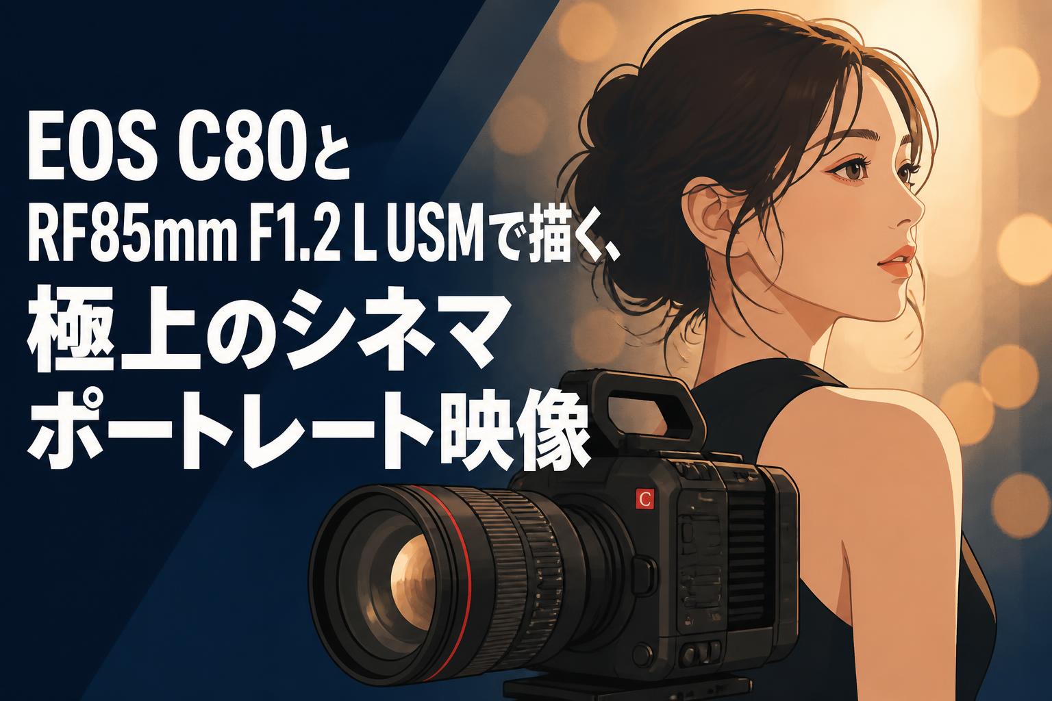 EOS C80とRF85mm F1.2 L USMで描く、極上のシネマポートレート映像
