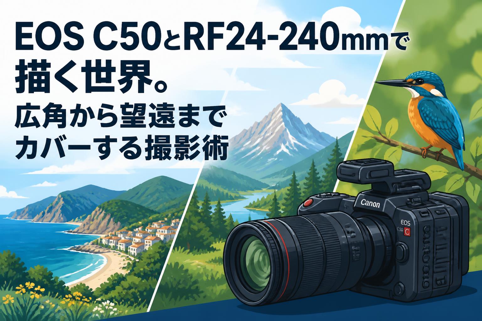 EOS C50とRF24-240mmで描く世界。広角から望遠までカバーする撮影術
