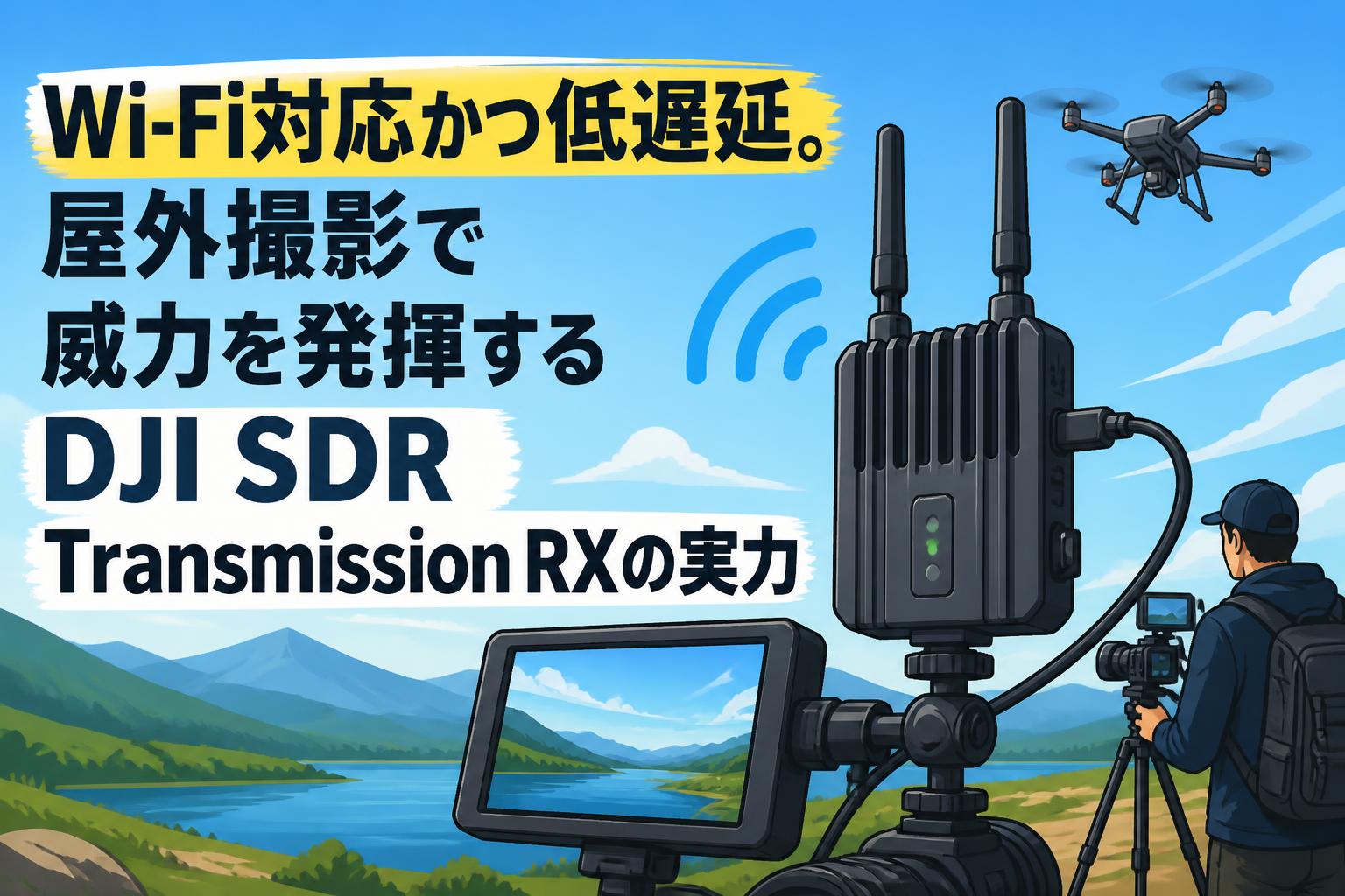 Wi-Fi対応かつ低遅延。屋外撮影で威力を発揮するDJI SDR Transmission RXの実力