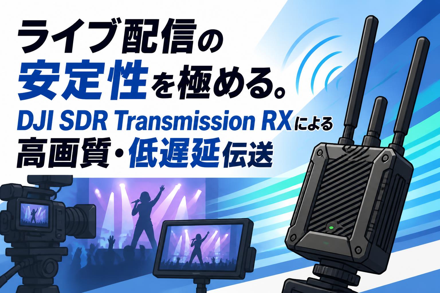 ライブ配信の安定性を極める。DJI SDR Transmission RXによる高画質・低遅延伝送