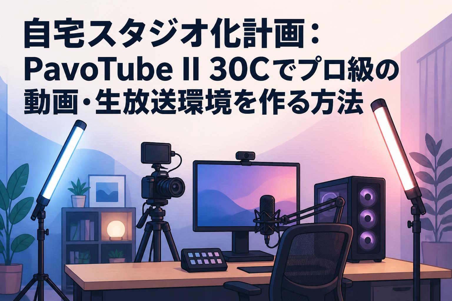 自宅スタジオ化計画：PavoTube II 30Cでプロ級の動画・生放送環境を作る方法