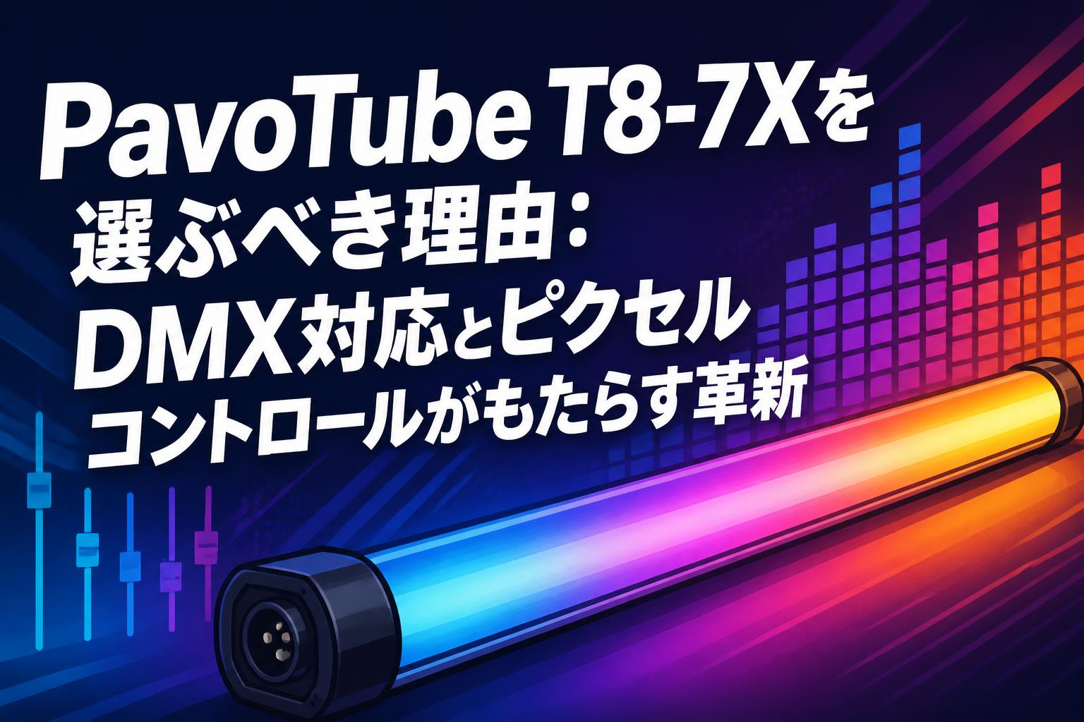 PavoTube T8-7Xを選ぶべき理由：DMX対応とピクセルコントロールがもたらす革新