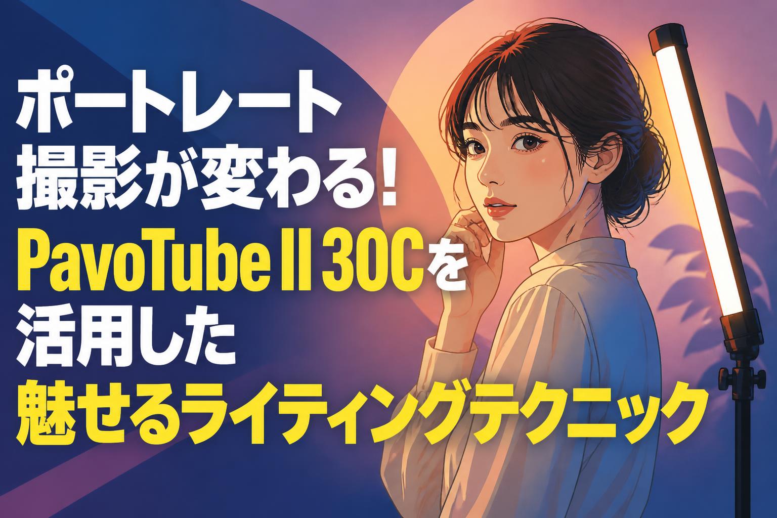 ポートレート撮影が変わる！PavoTube II 30Cを活用した魅せるライティングテクニック