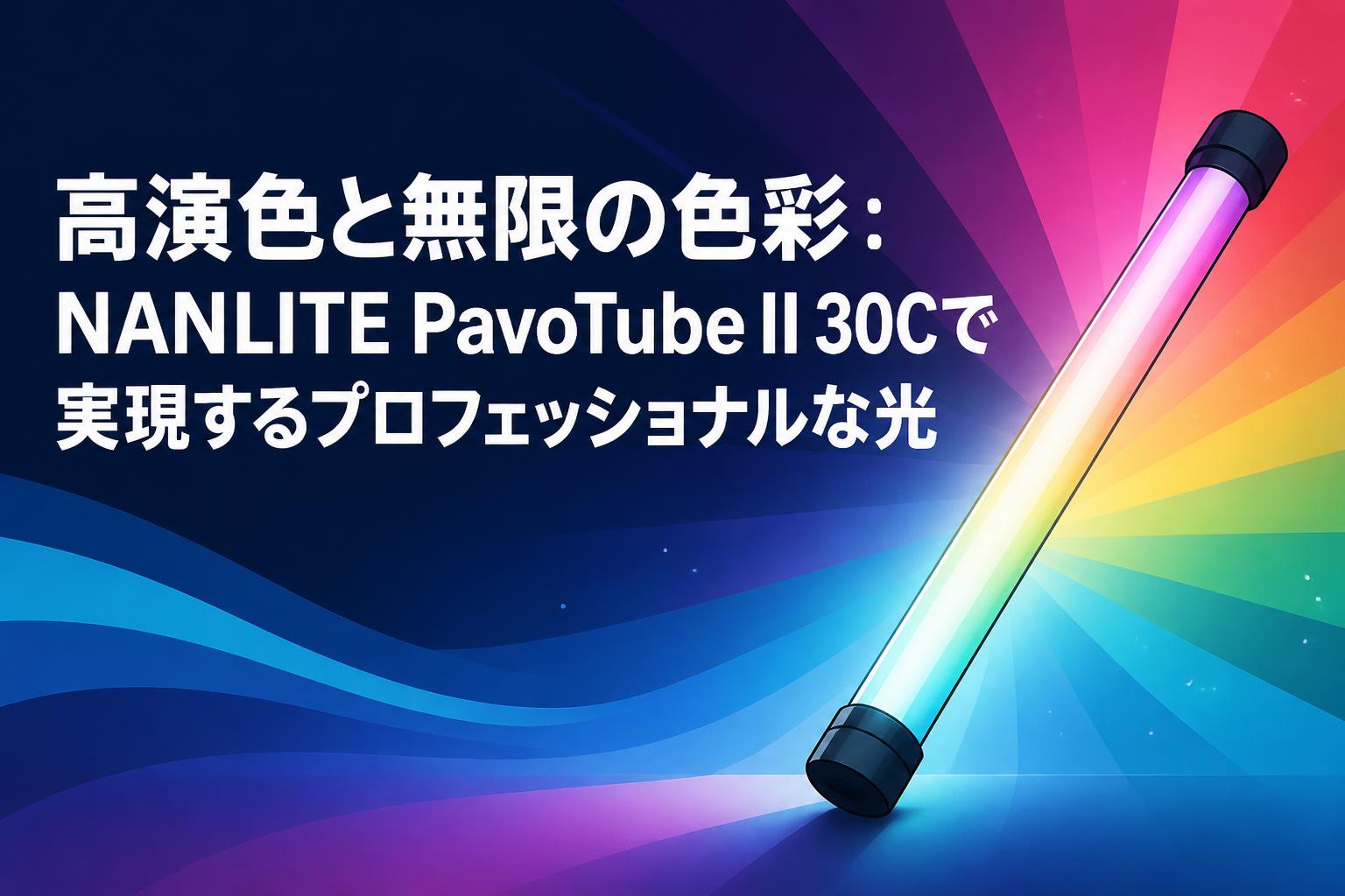 高演色と無限の色彩：NANLITE PavoTube II 30Cで実現するプロフェッショナルな光