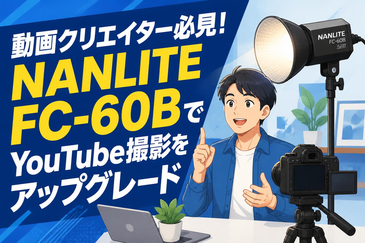 動画クリエイター必見！NANLITE FC-60BでYouTube撮影をアップグレード
