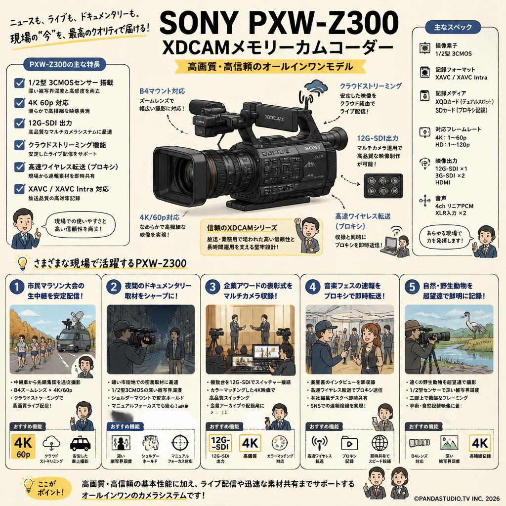 SONY PXW-Z300 用途