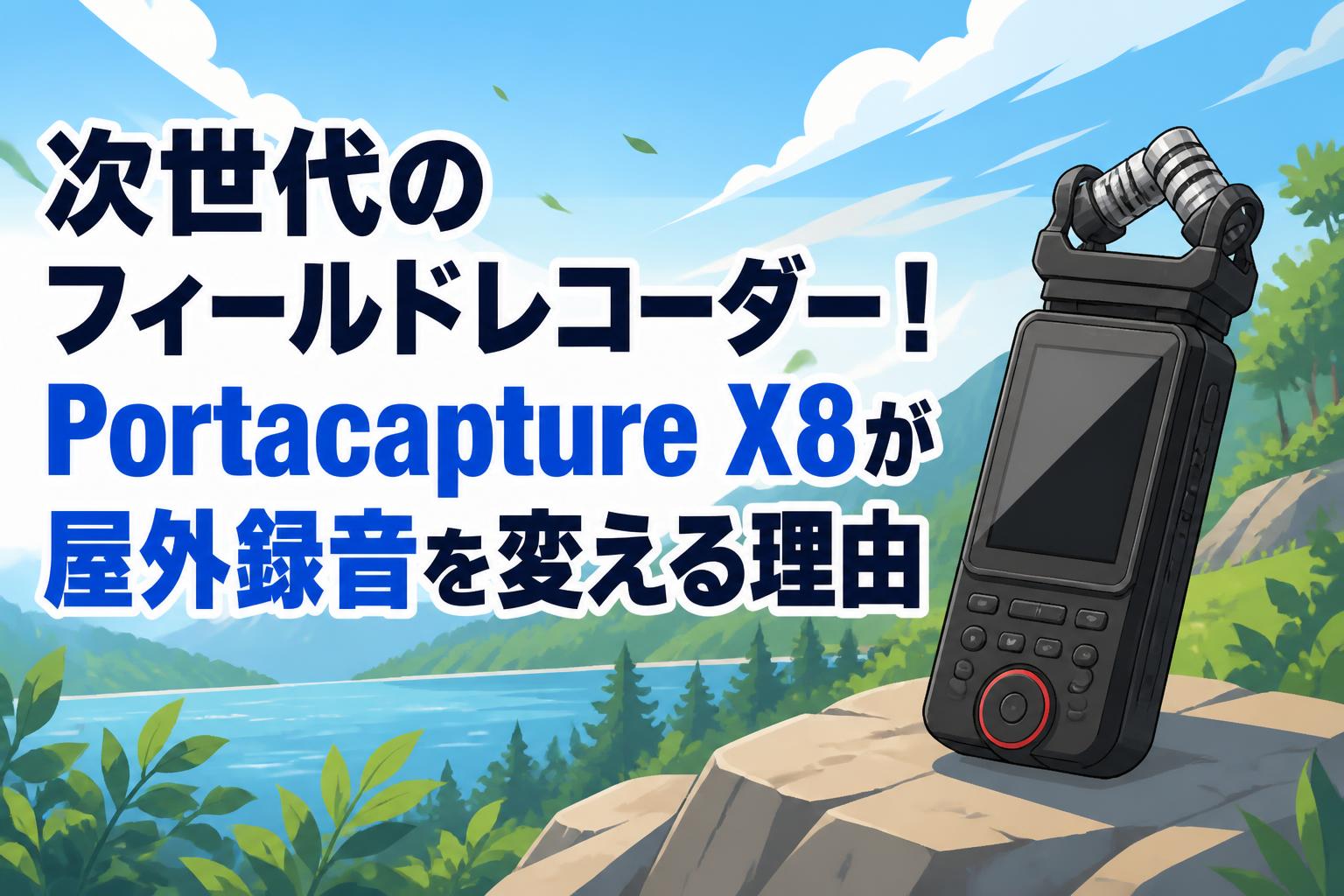 次世代のフィールドレコーダー！Portacapture X8が屋外録音を変える理由