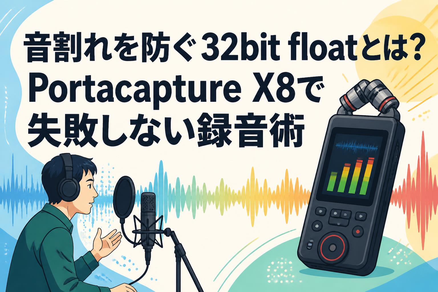 音割れを防ぐ32bit floatとは？Portacapture X8で失敗しない録音術