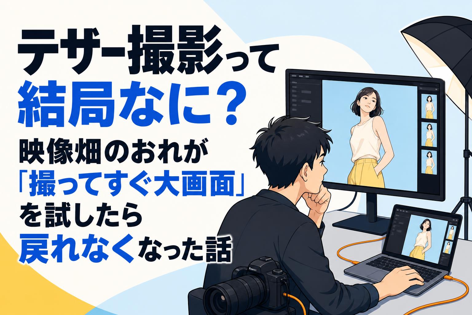 テザー撮影って結局なに？ 映像畑のおれが「撮ってすぐ大画面」を試したら戻れなくなった話