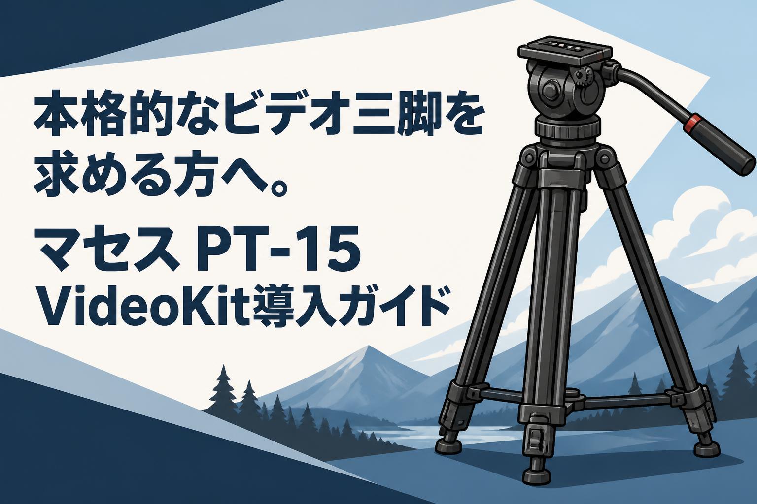本格的なビデオ三脚を求める方へ。マセス PT-15 VideoKit導入ガイド