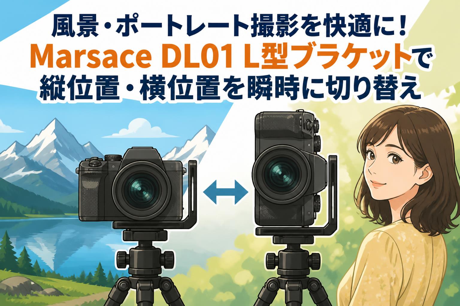 風景・ポートレート撮影を快適に！Marsace DL01 L型ブラケットで縦位置・横位置を瞬時に切り替え
